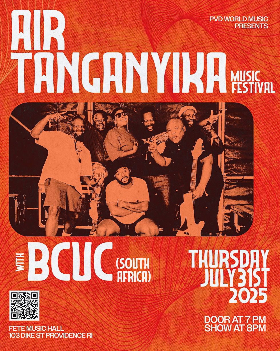 Air Tanganyika Fest with BCUC (South Africa); Animal Face and Museum Legs live at Fete