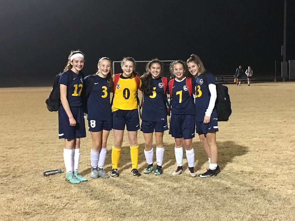 Pictured from left to right: McKenna Young, Hannah Goes, Sophia Hall, Ashley Green, Ava Trethewey & Kate Hall.