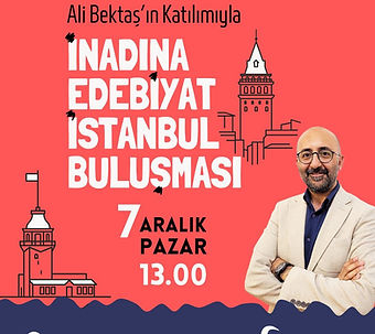 İstanbul uluşması, İstanbul, Ali Bektaş, buluşma, etkinlik, İnadına Edebiyat Kitap Kulübü, inadinaedebiyat
