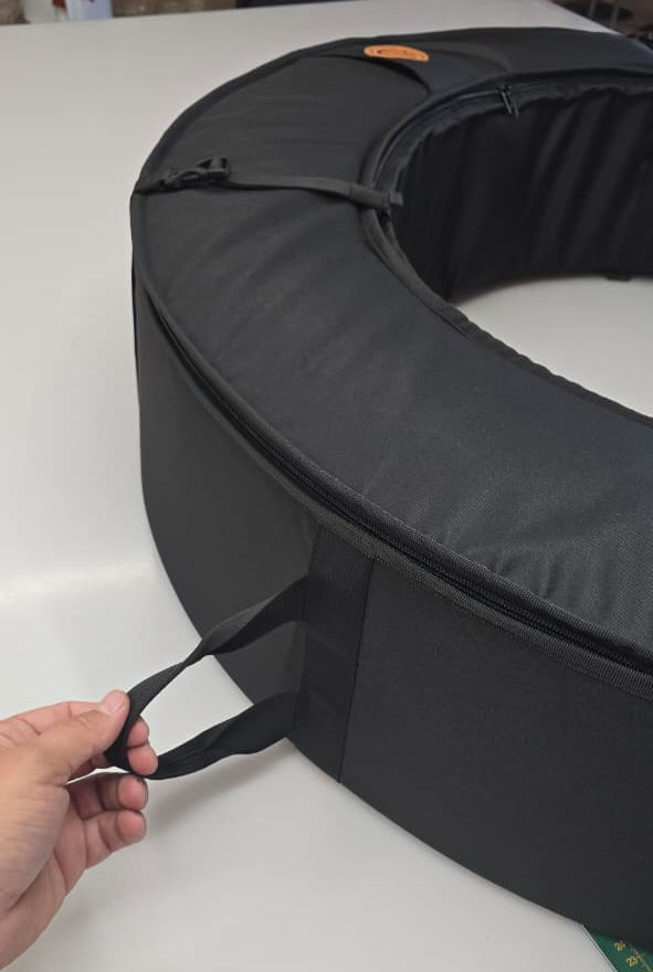 Thumbnail: Handles on Black Hula Hoop bag