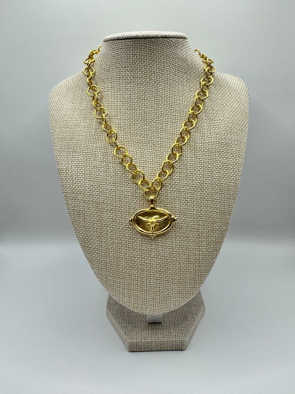 LONGHORN GOLD CHAIN NECKLACE