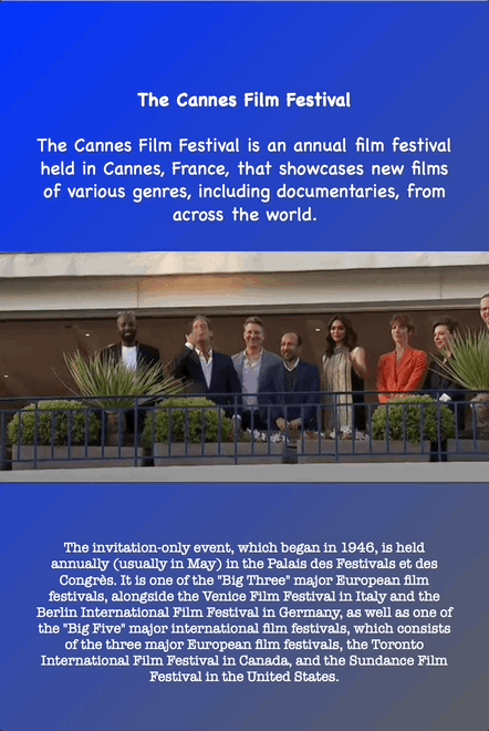 The Cannes Film Festival