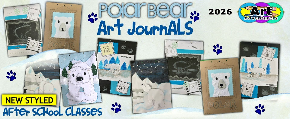 polar bear art journal