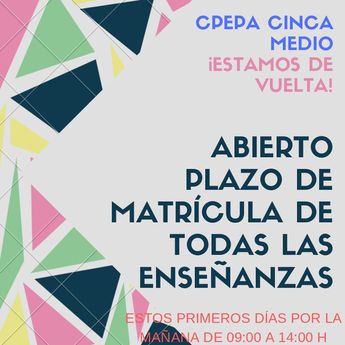 Comienzo curso 2019-2020