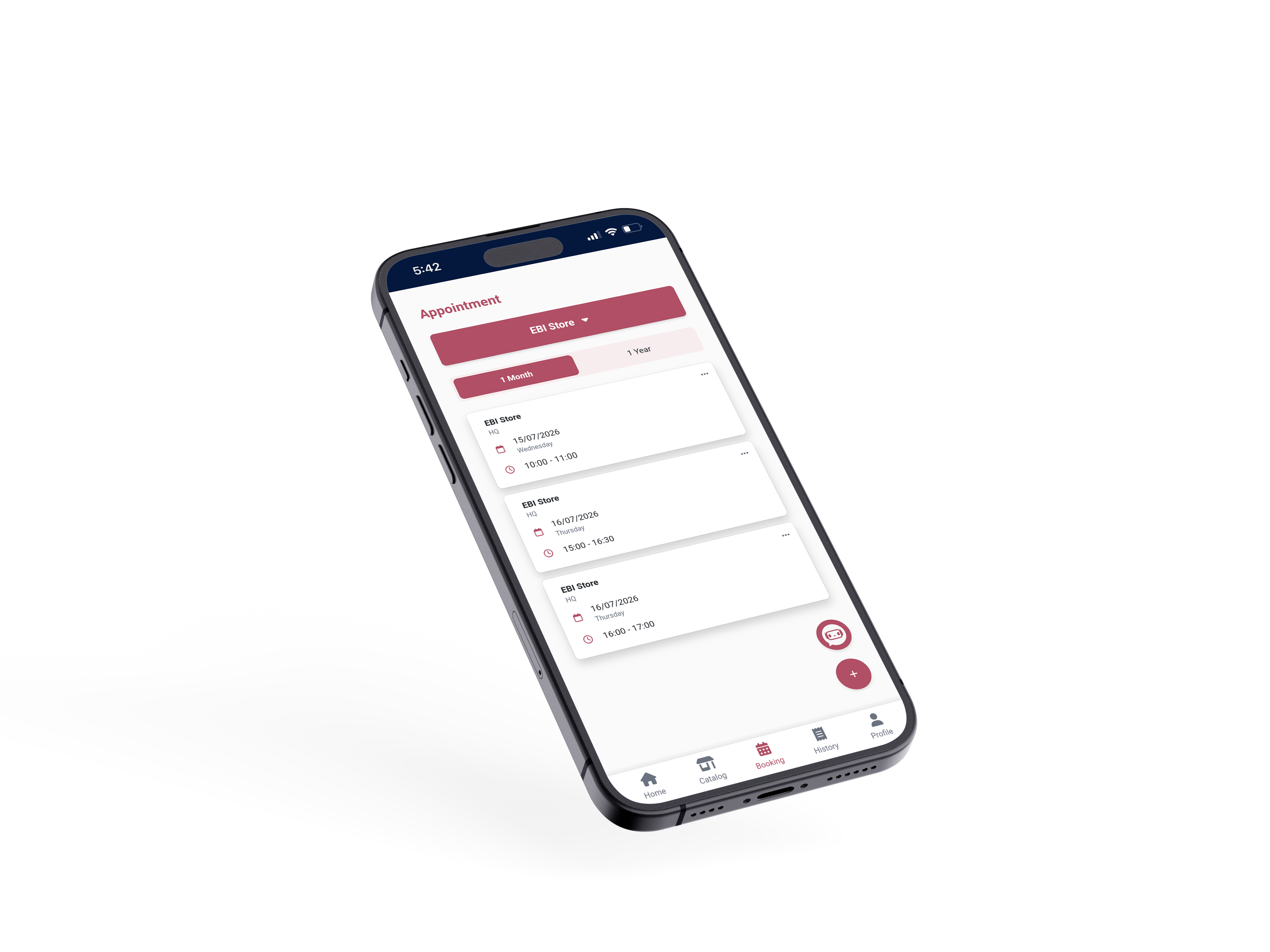 Online appointment booking in the SENANG Member App