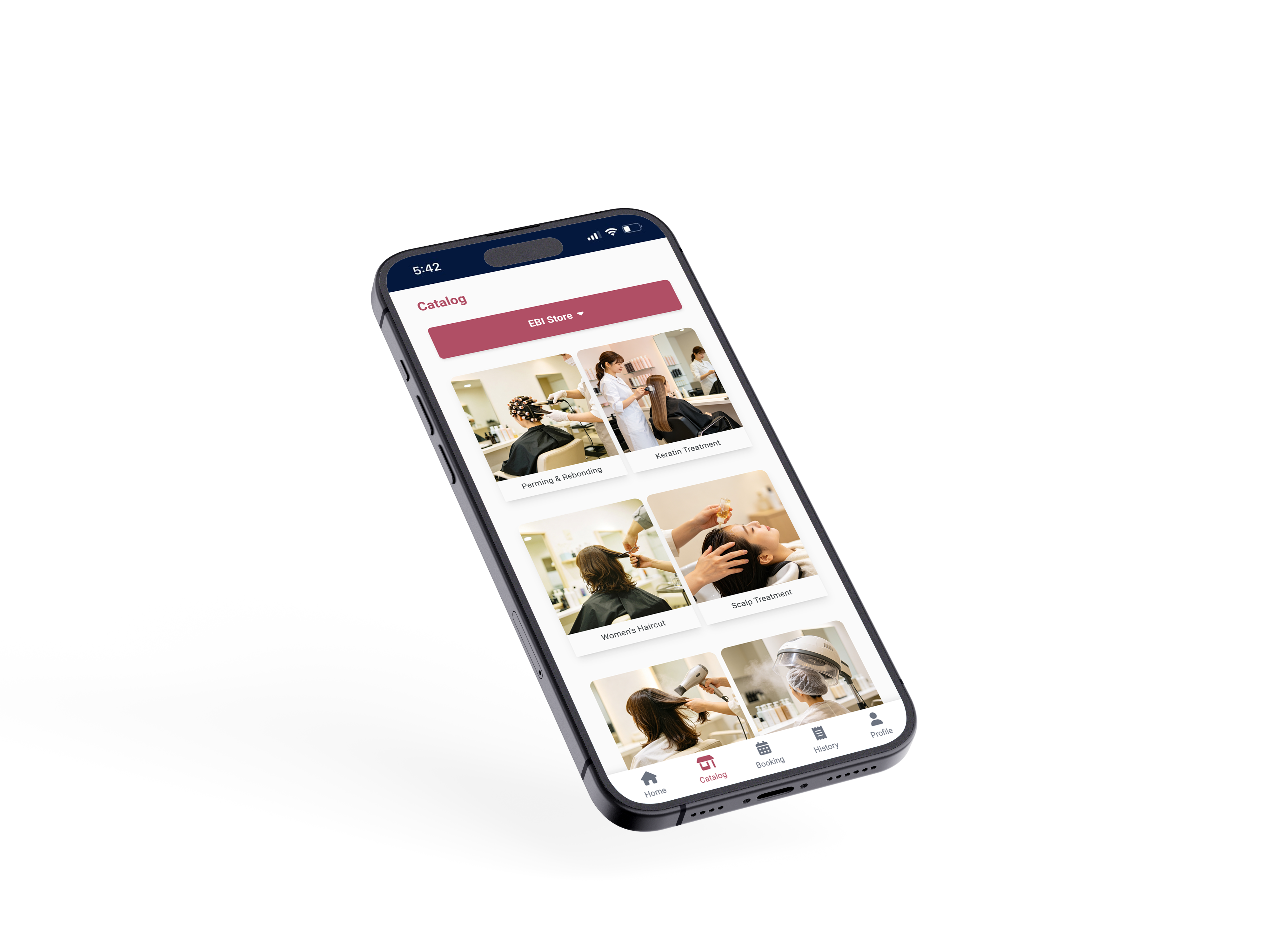 Service and product catalogue in the SENANG Member App