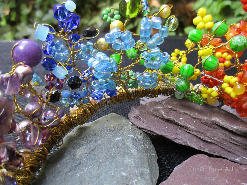 Thumbnail: PRIDE Rainbow Bead Tiara LGBT Glory!