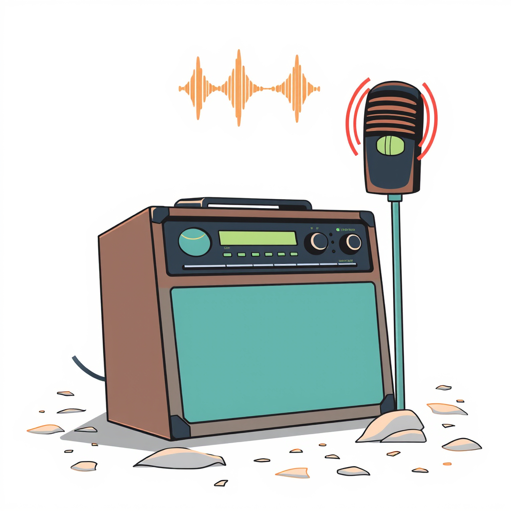 A signal amplifier, amplifying from the ground