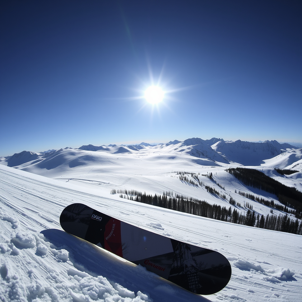 滑雪 Snowboard 插圖