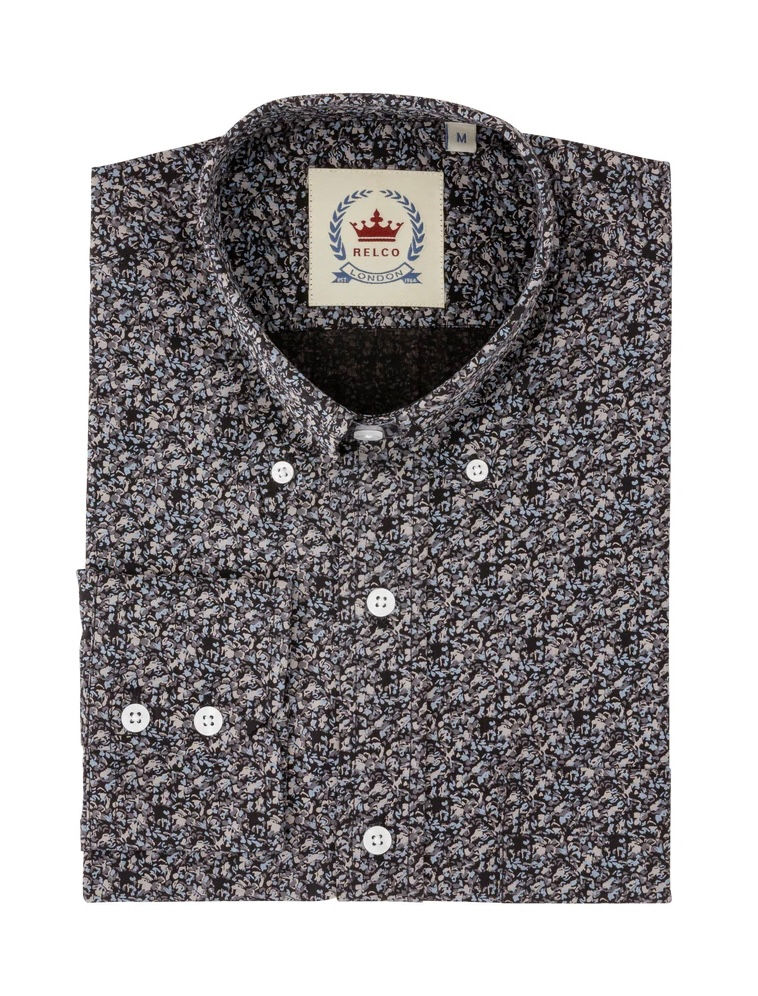 Relco Long Sleeve Floral Shirt