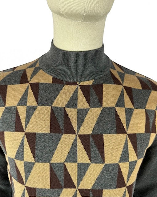 Trojan Geometric Turtle Neck