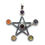 Thumbnail: Gemstone Chakra Pentagram • 37x35mm • 56100CHKR-3735-12 | SmokyMountainBeads.com