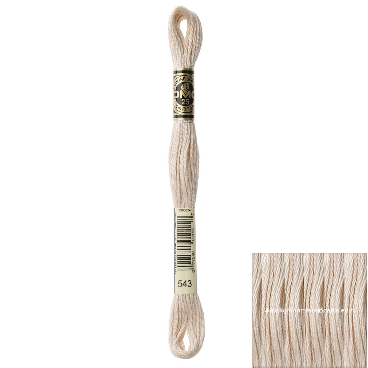 543 • Beige Brown Ultra Very Light Floss • DMC | SmokyMountainBeads.com