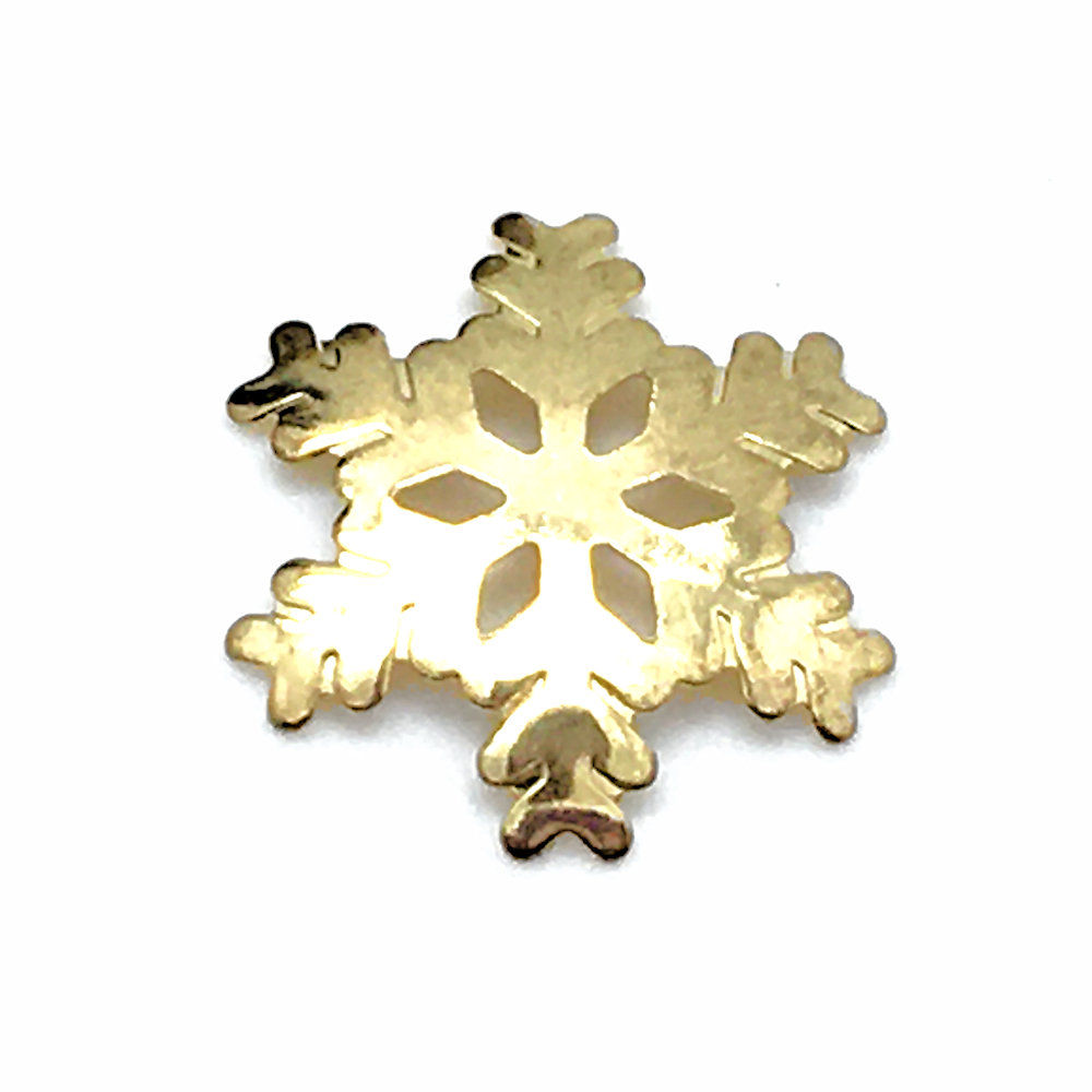 Snowflake Charm • No Hole • 20x20mm • 26100MTL-s2020XMSF-20 | SmokyMountainBeads.com