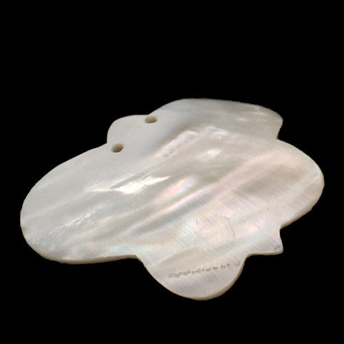 Thumbnail: 56100BPP-87-4053BFLY • Blister Pearl Butterfly Curved Focal • 40x53x7mm | SmokyMountainBeads.com