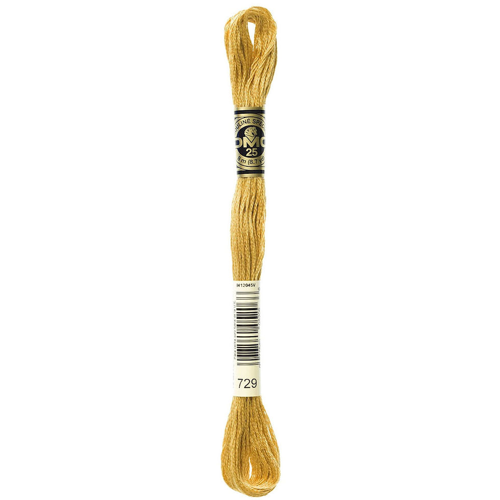 Thumbnail: 729 • Old Gold Medium Floss • DMC | SmokyMountainBeads.com