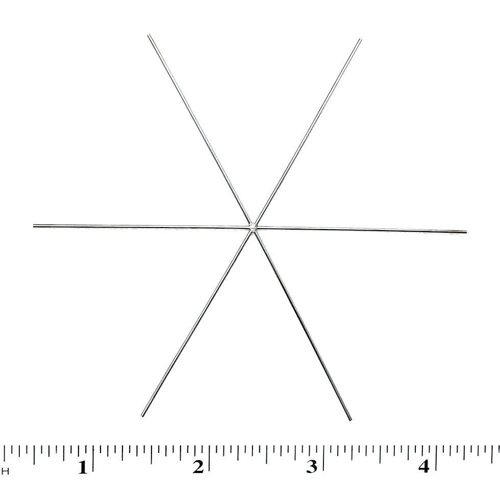 Snowflake Wireform • 3.75" • KIT58-SFW375 | SmokyMountainBeads.com