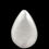 Thumbnail: 55100CE-77-2316WHT • Cats Eye Teardrop Cabochon • 23x16x3mm | Smoky Mountain Beads
