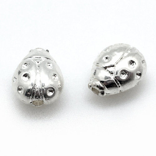Thumbnail: Ladybug Beads •  11x9mm • 187100ACR-1109LB-61 | SmokyMountainBeads.com