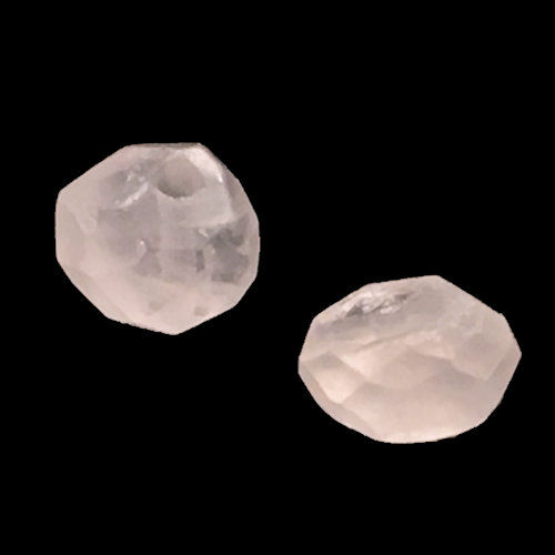 Thumbnail: 166100RQ-C0405 • Rose Quartz Faceted Rondelle Beads • 4x5mm | SmokyMountainBeads.com