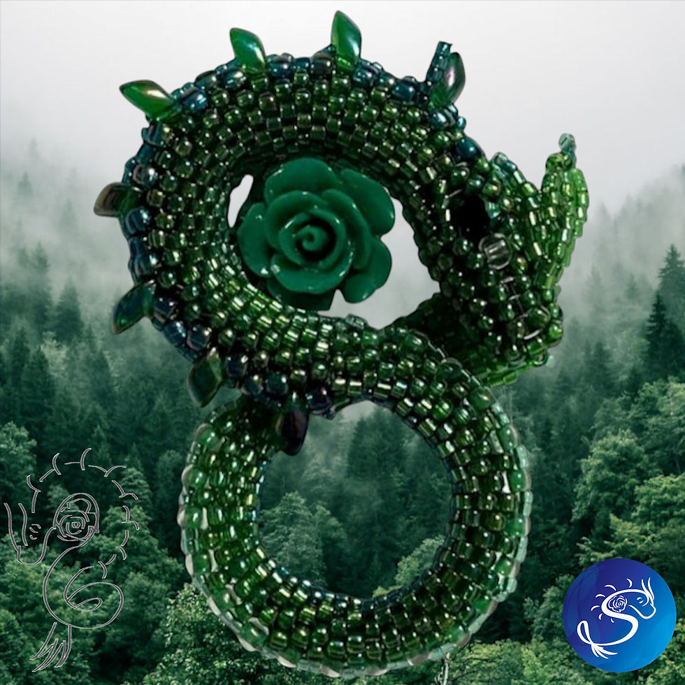 Thumbnail: Emerald • S-Dragon Bead Kit • by Moonlight Meadows | SmokyMountainBeads.com