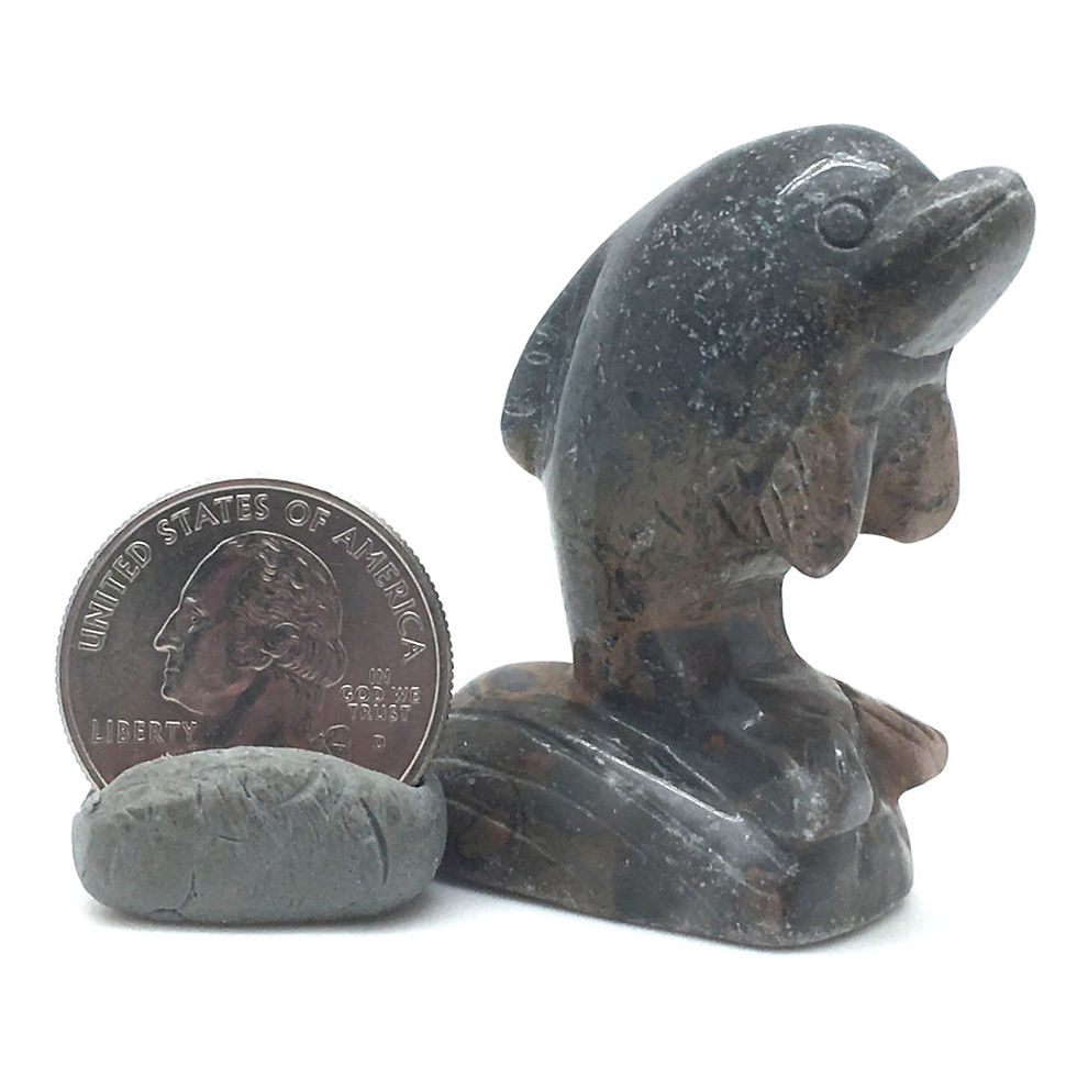 Thumbnail: Picasso Stone Dolphin • Brazil • 39.5 grams ~ 48x33x17mm