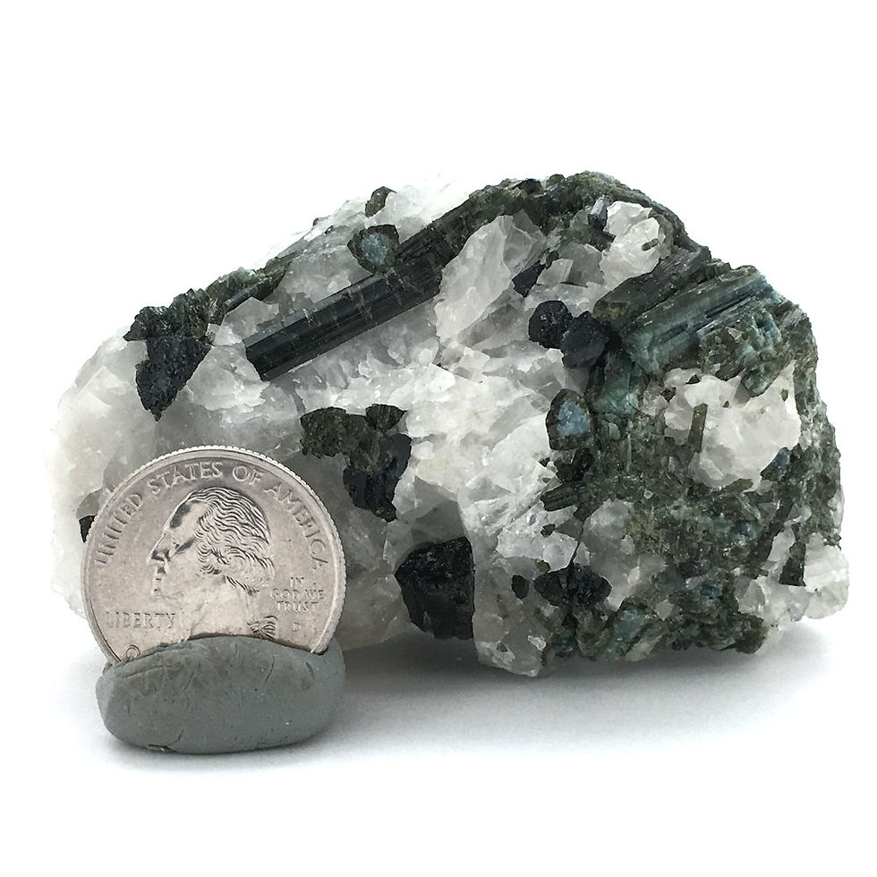 Thumbnail: Green Tourmaline Rough • Brazil • 187.2 grams ~ 84x50x47mm
