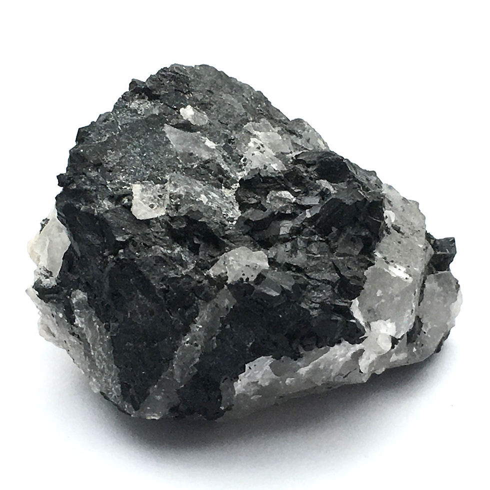 Thumbnail: Black Tourmaline & Quartz • Brazil • 184.6 grams ~ 63x62x49mm