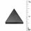 Thumbnail: 80HMT-56-5 • Hematite Pyramid •  32x32x26mm | SmokyMountainBeads.com