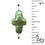 Thumbnail: 125100FWP-1410GRN • Cultured Freshwater Cross Pearl Beads • Green | SmokyMountainBeads.com