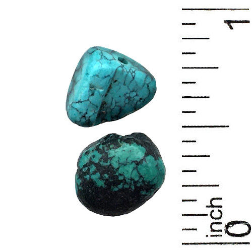 164100TQ-1012 • Turquoise Nuggets • 10-12mm | SmokyMountainBeads.com