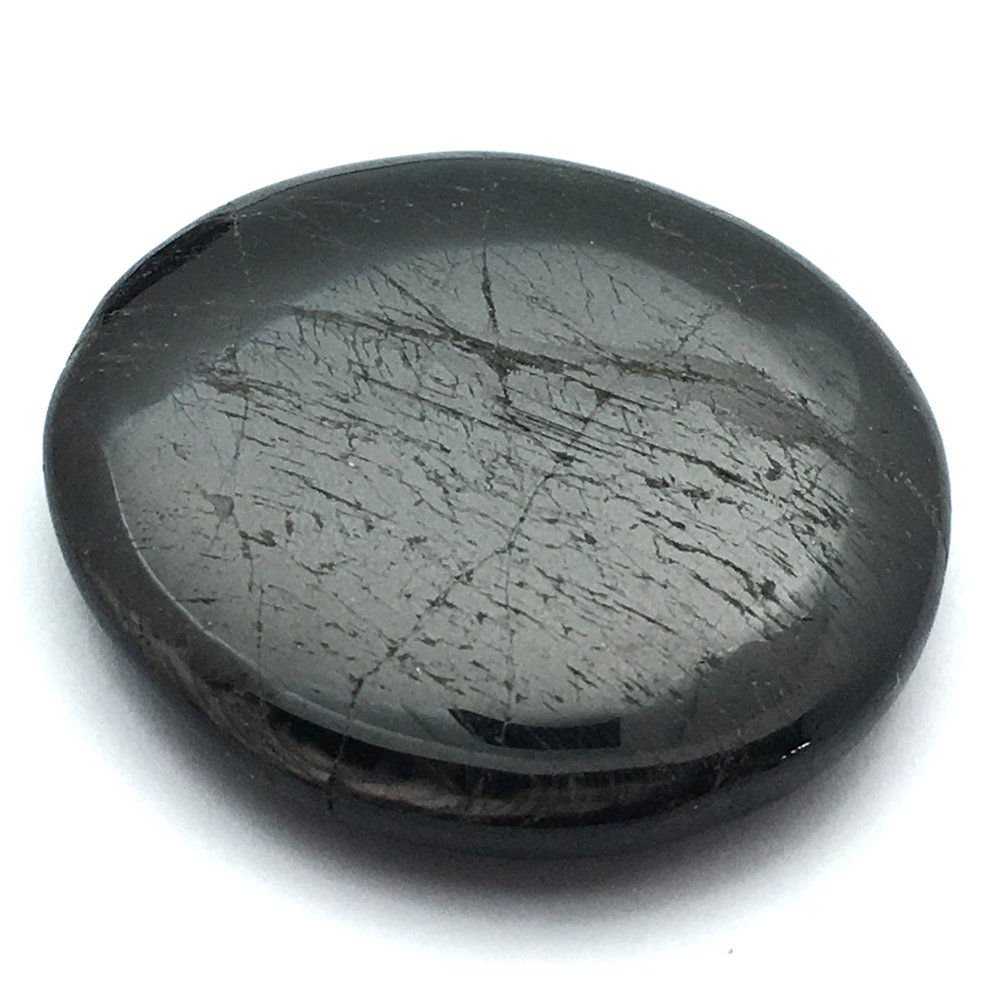 Hypersthene Pocket Palm Stone • Brazil •  26.1 grams ~ 41x38x8mm