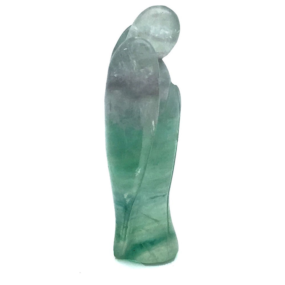 Thumbnail: Fluorite Angel • 105.6 grams ~ 79x47mm  • 97080FLR-105-6 | SmokyMountainBeads.com