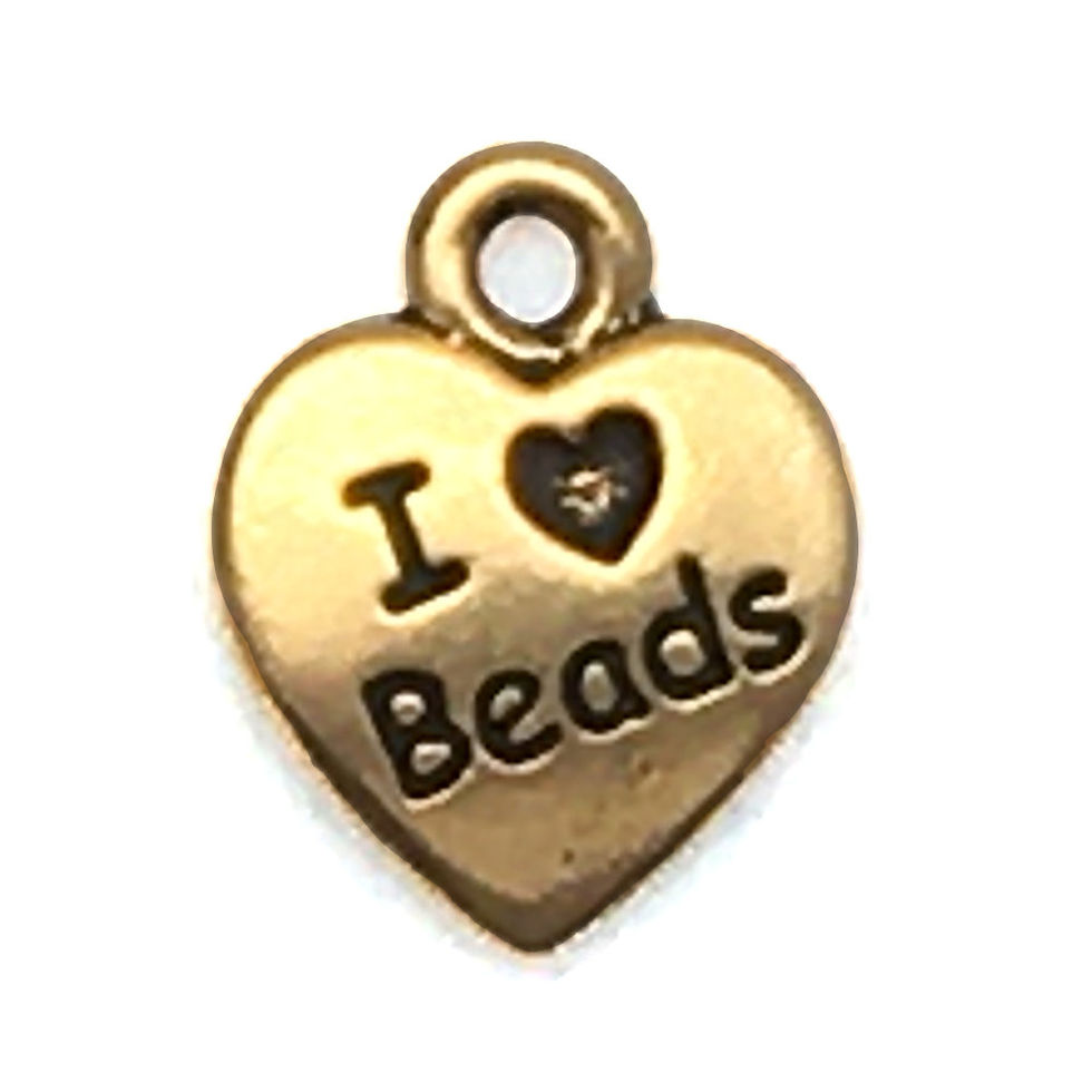 Inspiration I Love Beads Charm • 13x10mm • 94-9999-26 | SmokyMountainBeads.com