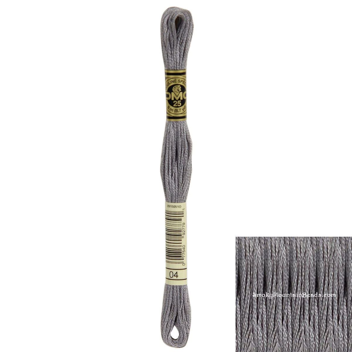 4 • Dark Tin Floss • DMC | SmokyMountainBeads.com