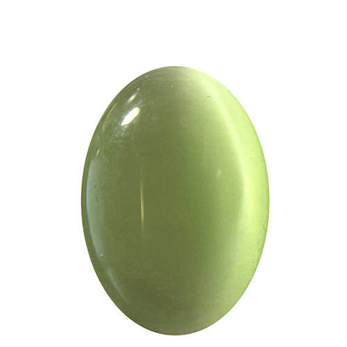Thumbnail: 55100CE-69-1813GRNL • Cats Eye Oval Cabochon • 18x13x4mm | Smoky Mountain Beads
