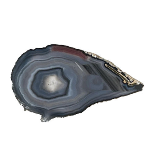 89AG-BK14-4 • Agate Slice • 65x37x4mm | SmokyMountainBeads.com