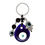 Thumbnail: KC-HM-EE4-3530 • Teardrop Evil Eye Hamsa Key Chain | SmokyMountainBeads.com