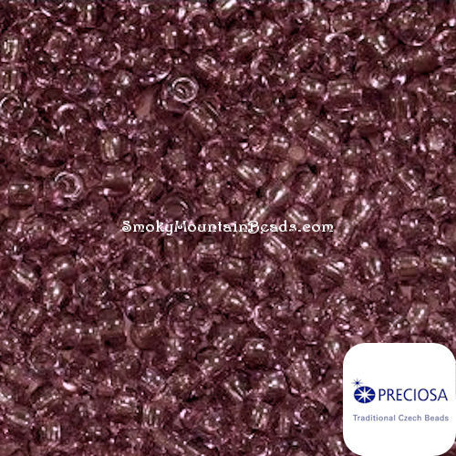 11-20010 • Transparent Light Amethyst • 11/0 Czech Seed Beads | SmokyMountainBeads.com