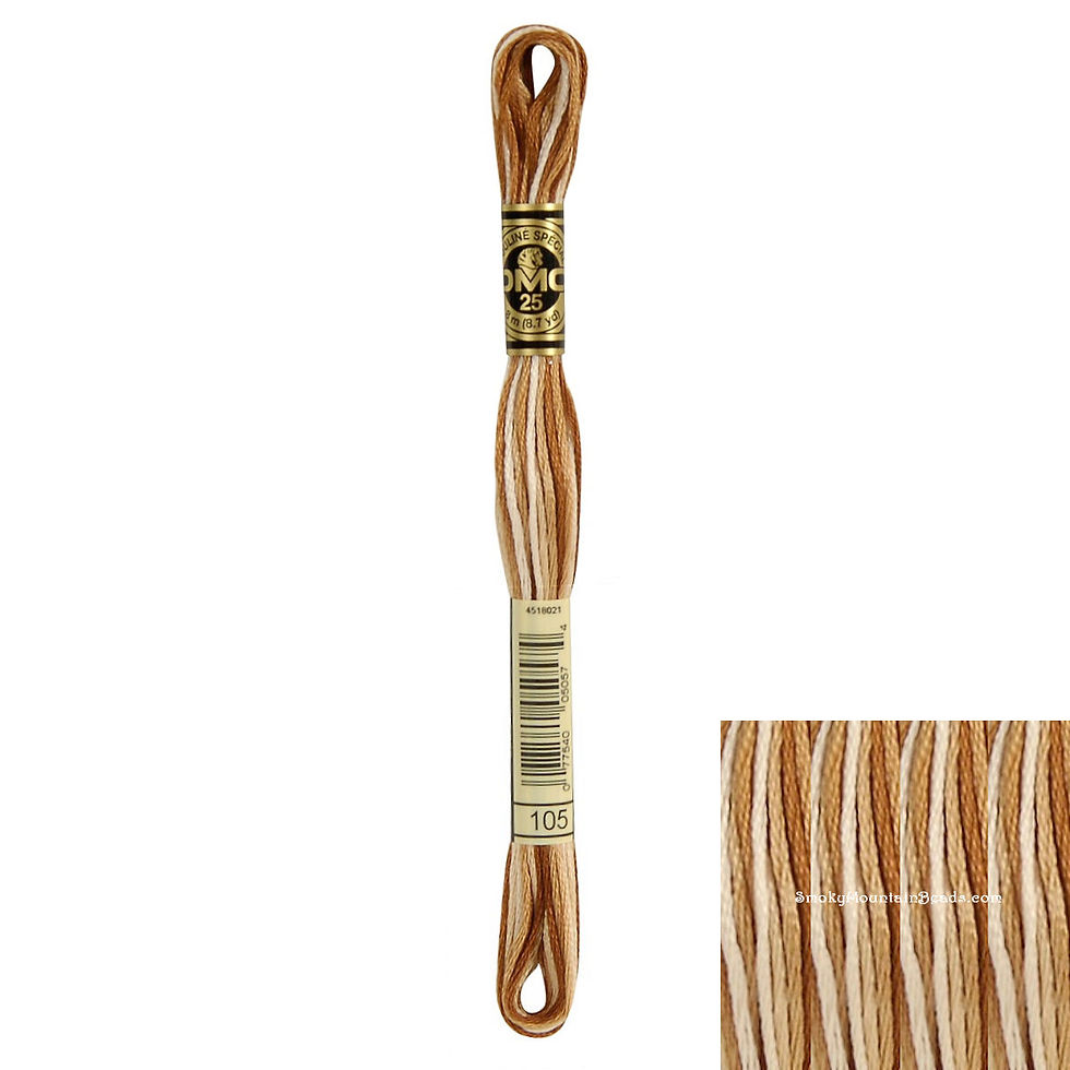 105 • Tan Brown Variegated Floss • DMC | SmokyMountainBeads.com