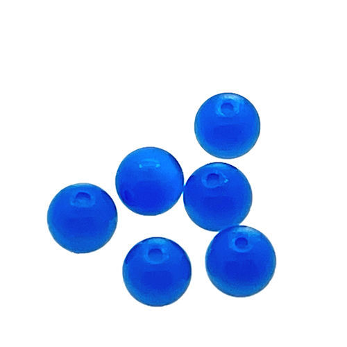 Thumbnail: 170100CE-06BLU • Cats Eye Round Beads • 6mm | Smoky Mountain Beads