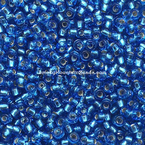 11-19 • Silver-Lined Sapphire • 11/0 Miyuki Seed Beads | SmokyMountainBeads.com