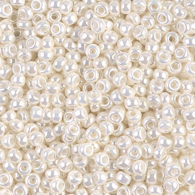 8-591 Ivory Pearl Ceylon 8/0 Miyuki Seed Beads | SmokyMountainBeads.com