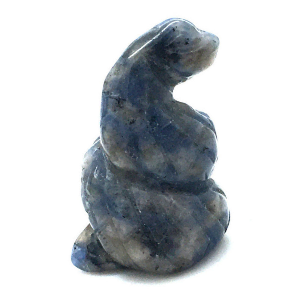 Sodalite Snake • 6.8 grams ~ 25x23x15mm • 87100SNK-SD-6-8 | SmokyMountainBeads.com