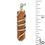 Thumbnail: NE-51058CAR Carnelian Wire-Wrapped Point Necklace | SmokyMountainBeads.com
