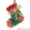 MFK52 • Stocking • Miyuki Mascot Xmas Fan Ornament | SmokyMountainBeads.com