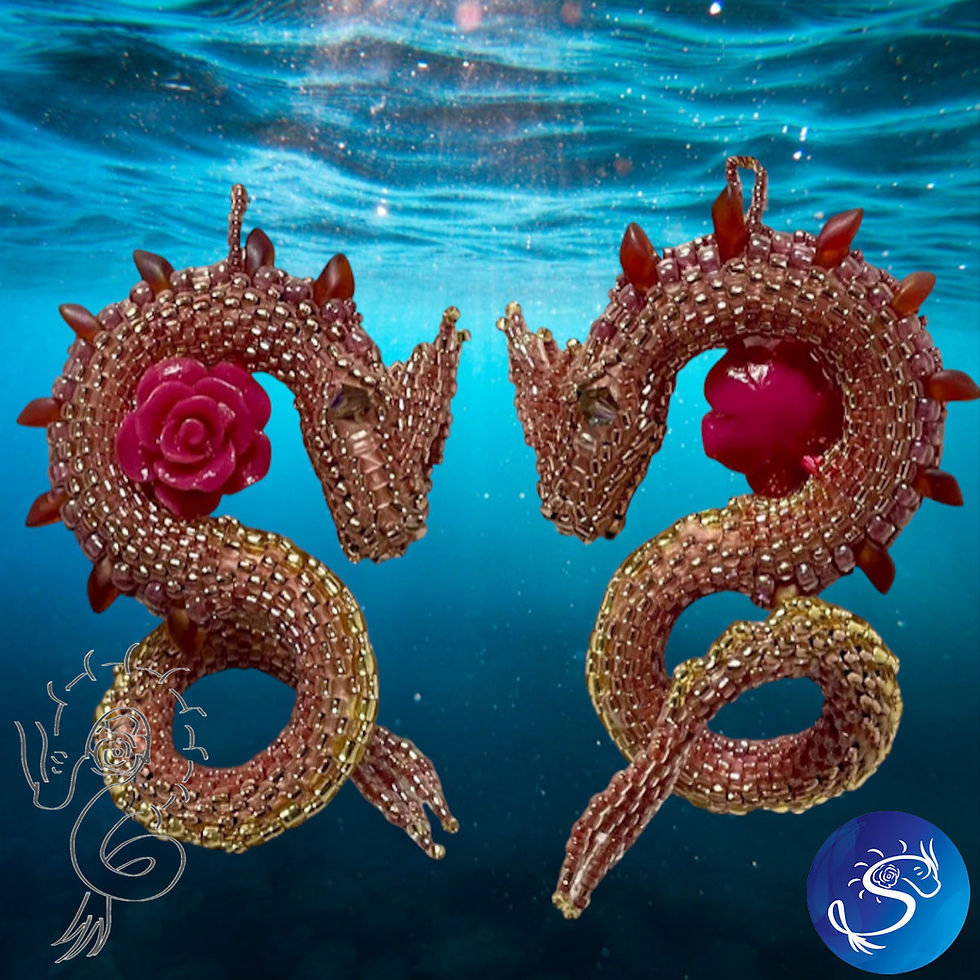 Thumbnail: Dusty Rose • S-Dragon Bead Kit • by Moonlight Meadows | SmokyMountainBeads.com