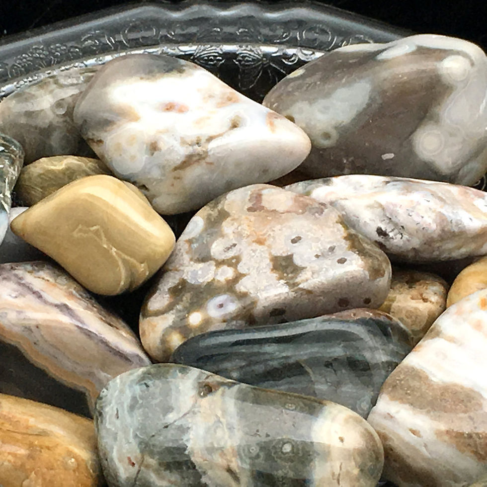 50004Jo • Ocean Jasper Tumbles | SmokyMountainBeads.com