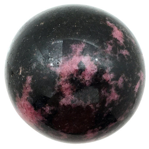 Rhodonite Sphere • 64mm • 70100RDN-502-3 | SmokyMountainBeads.com