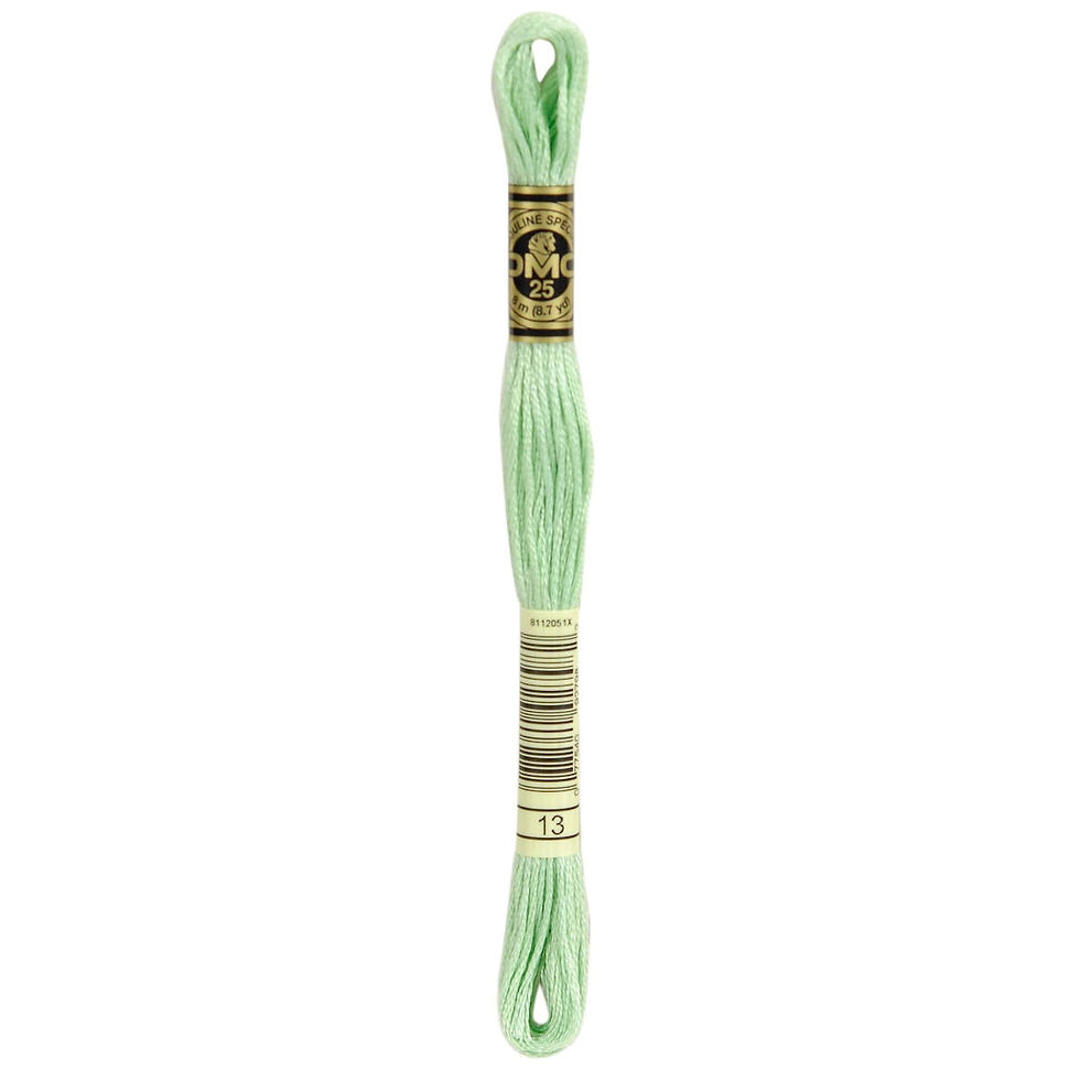 Thumbnail: 13 • Nile Green Medium Light Floss • DMC | SmokyMountainBeads.com